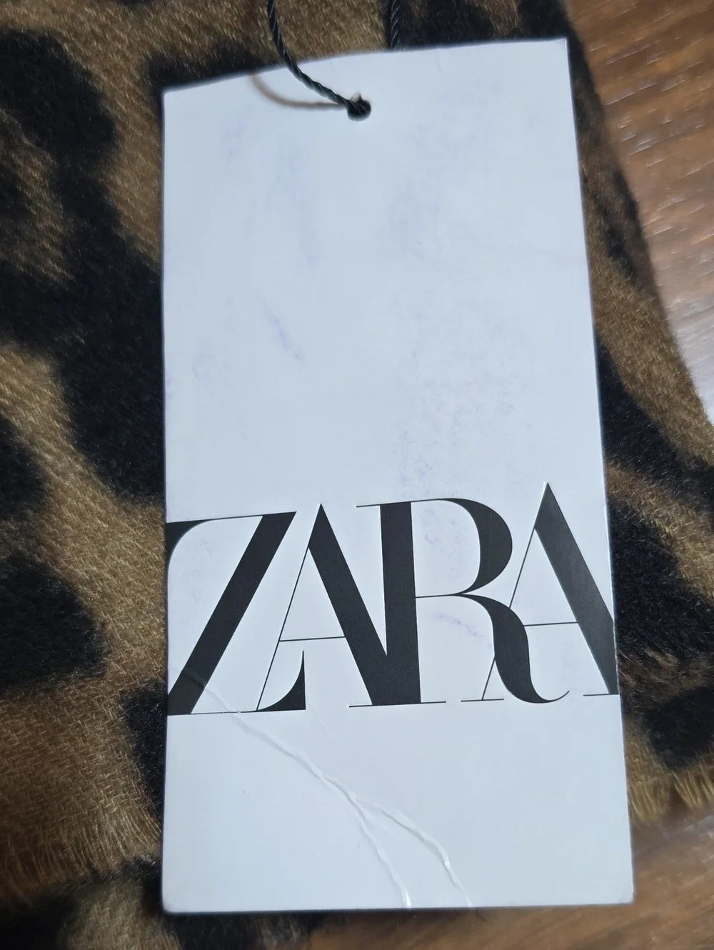 Zara Leopard Print Shawl Wrap Jacket